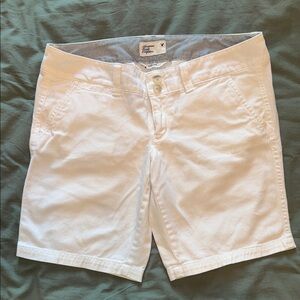 American Eagle Outfitters White Women's Bermudas